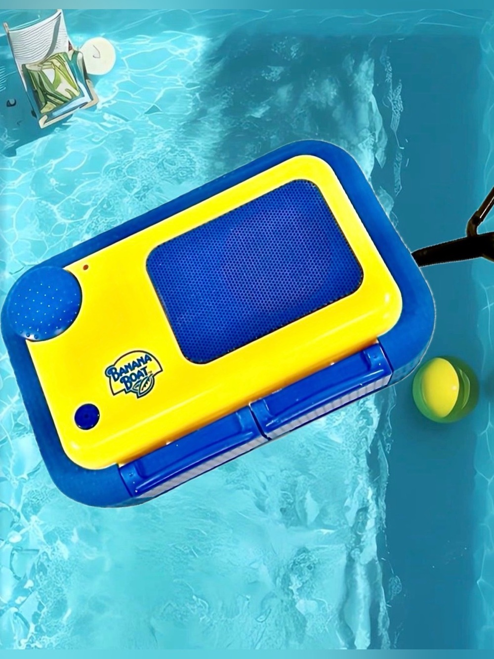 Banana Boat Yellow and Blue Floating Waterproof Speaker